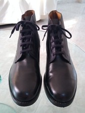 Men's ankle boots shoes size 42 black genuine calfskin LA.GO. SUD