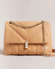 Ted Baker Ayasie Leather Puffer Crossbody Bag Camel