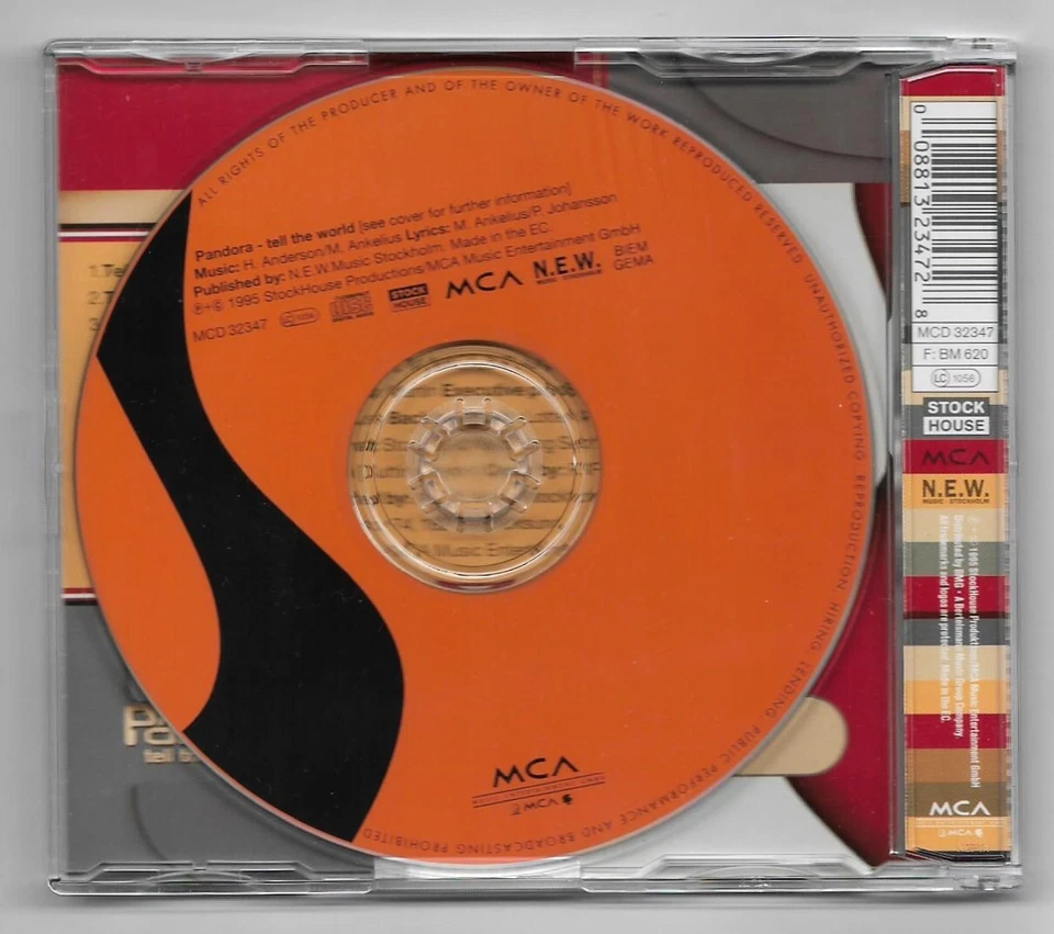 Pandora – Tell The World / CD Maxi-Single 1995 - Bild 2 von 2
