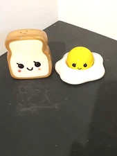 Egg & Toast Ceramic Salt and Pepper Shakers