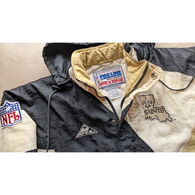New Orleans Saints 90s APEX puffer jacket M black gold NFL New Orleans Saints 90s APEX puffer jacket M black gold NFL