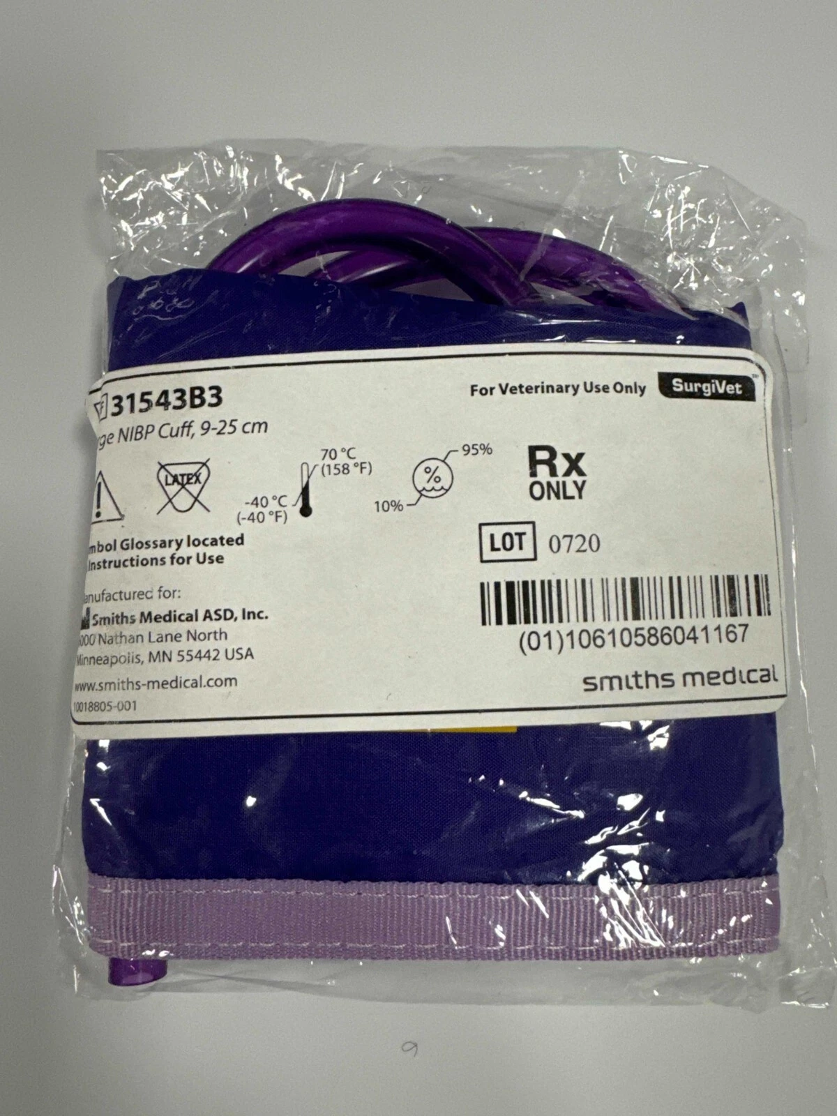 Smiths Medical 31543B3 Large NIBP cuff (9-25 cm), Original OEM