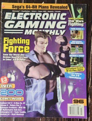 electronic gaming monthly magazine EGM July 1996 Tomb Raider Megaman 