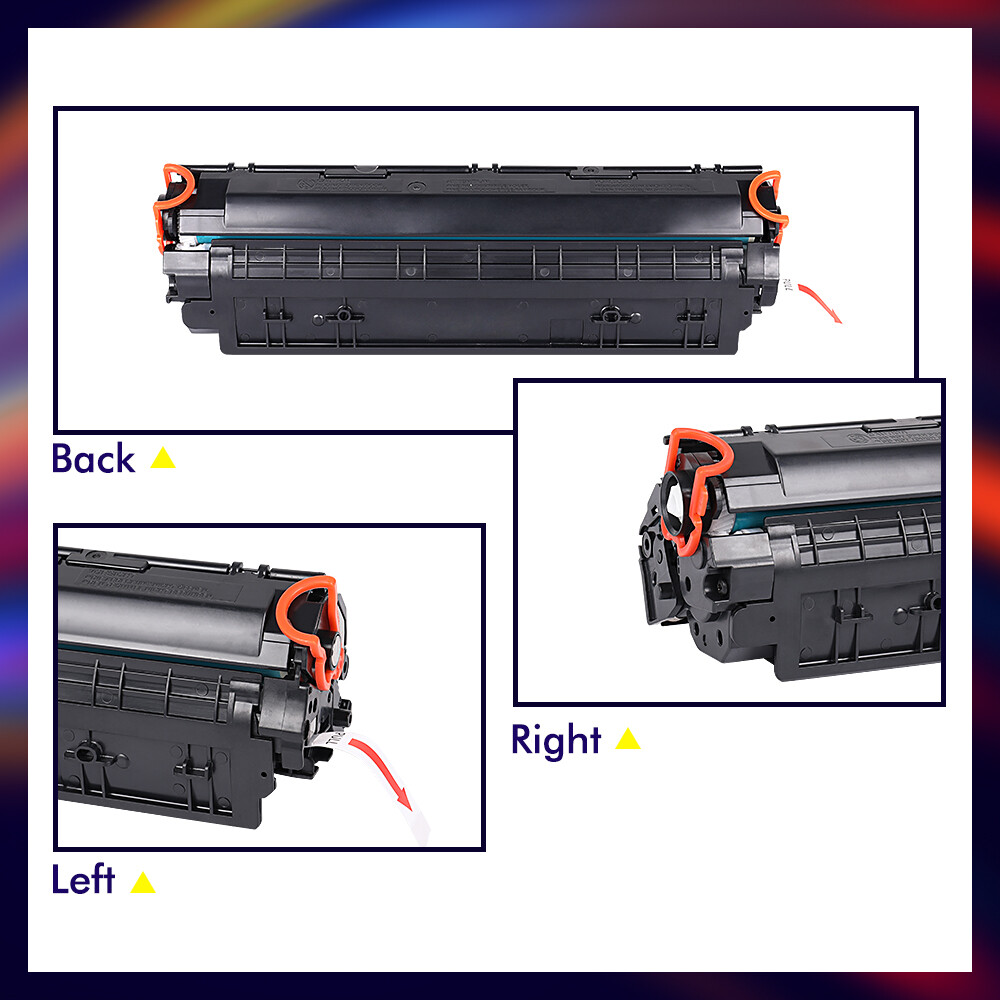 2 Black Toner Cartridge For HP CE278A LaserJet Pro M1536dnf P1566