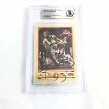 2003-04 Fleer Sweet Sigs Tony Parker Signed AUTO #33 BAS BGS Beckett Slabbed Aut