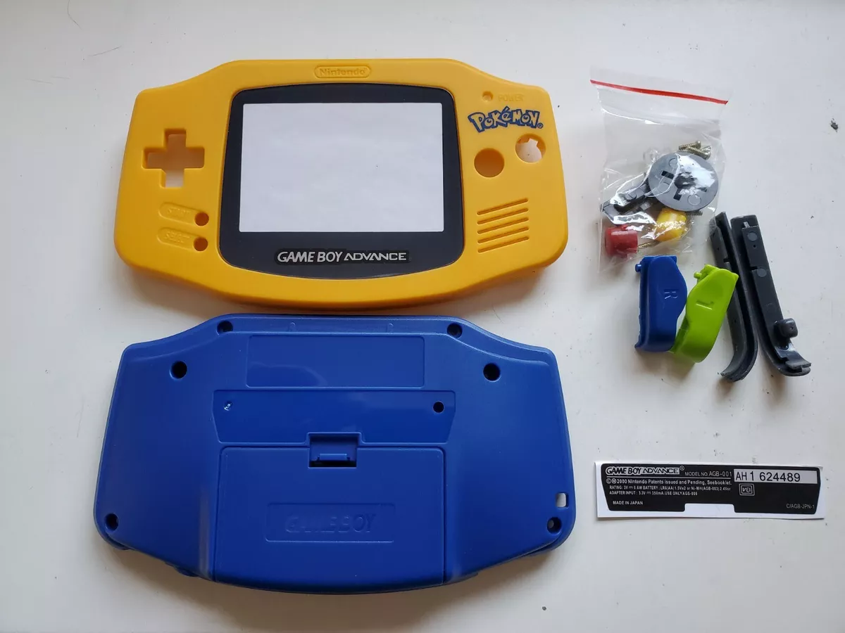 Game Boy Advance Housing Shell Replacement Service Pokemon Yellow & Blue