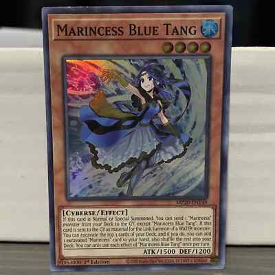 yugioh marincess deck 2020 40 Cards + Extra Deck + Sleeves  Budget Yugioh Decks 1ST EDITION MARINCESS BLUE TANG