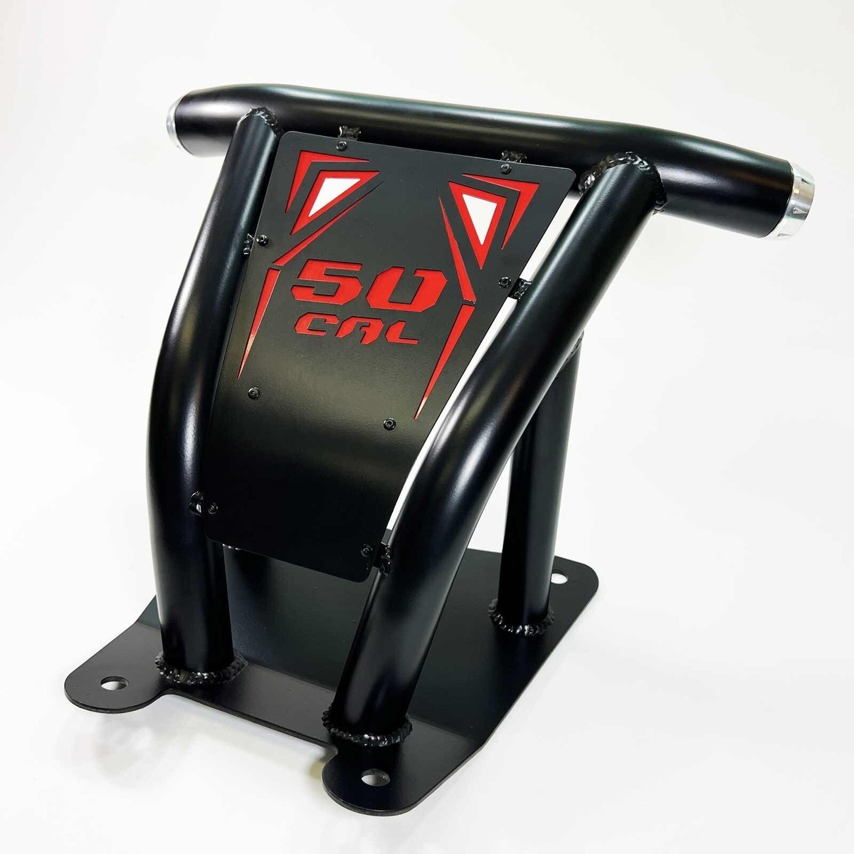 50 Caliber Racing Red Polaris RZR Pro R Front Bumper with End Caps