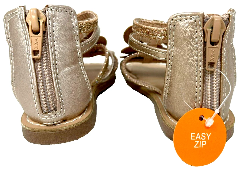 Jumping Beans ребенка ясельного возраста девочки заколдованный гладиатор сандалии розовое золото размер: 7 186G - Изображение 4 из 4