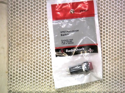 RadioShack 250VAC 2P SPST OFF-ON Push Button Switch  1.5A