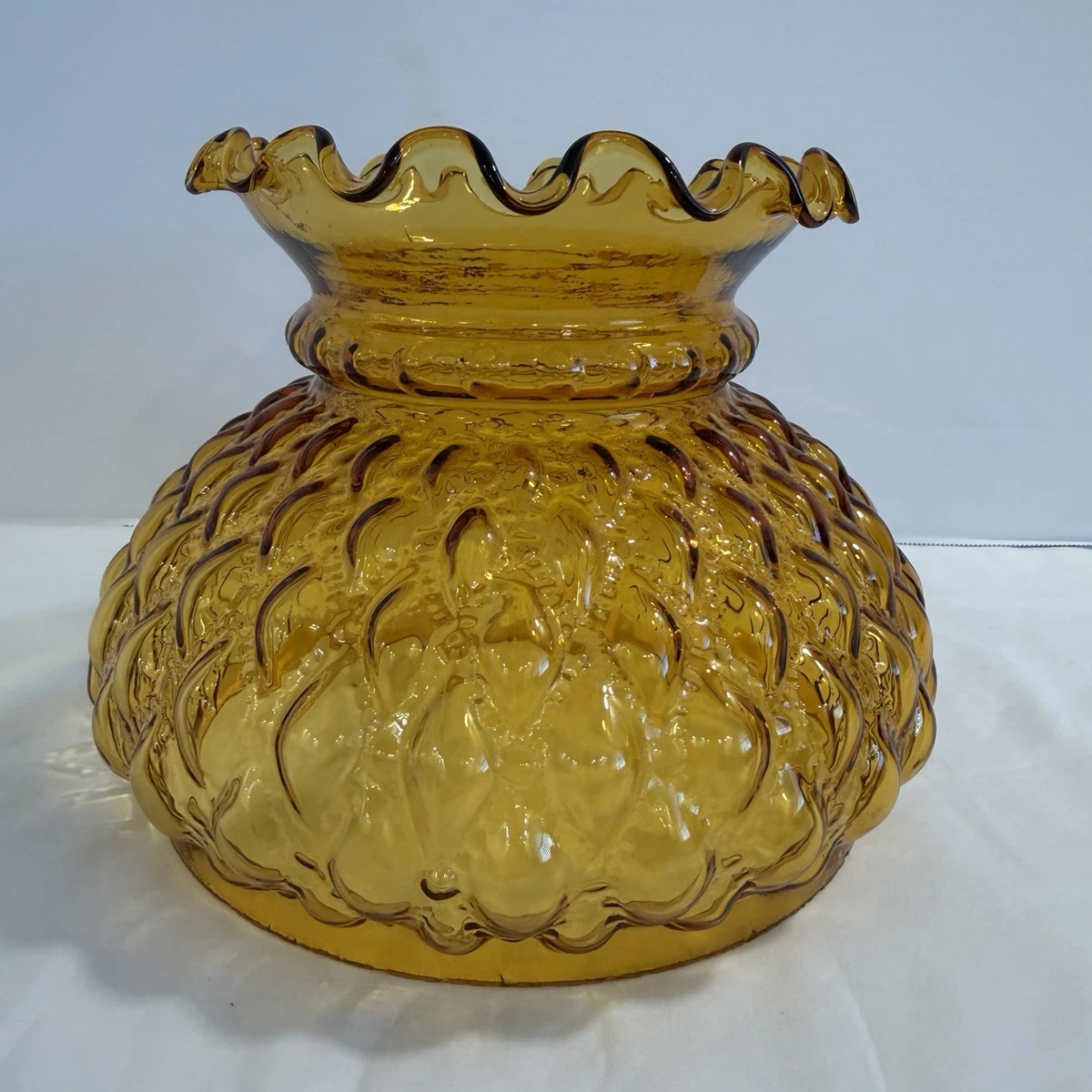 Amber Glass Lamp In Collectible Lamp Shades for sale | eBay