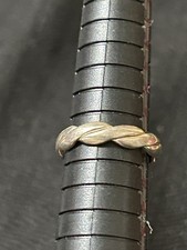 Vintage 925 Sterling Silver Twisted / Braided Band Ring Size 5.5