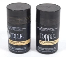 Lot Of 2 Toppik Hair Building Fibers Medium Blonde 12 g / 0.42 oz ea NEW