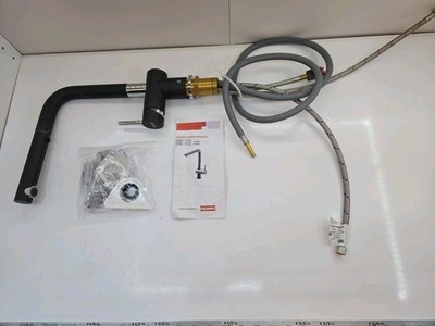 Franke FF3801 Active Plus Pull Out Single Hole Kitchen Faucet ONYX/CHROME New