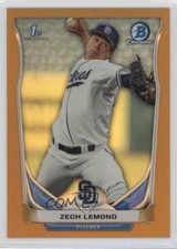 2014 Bowman Draft Chrome Gold Refractor 13/50 Zech Lemond #CDP64 0f6