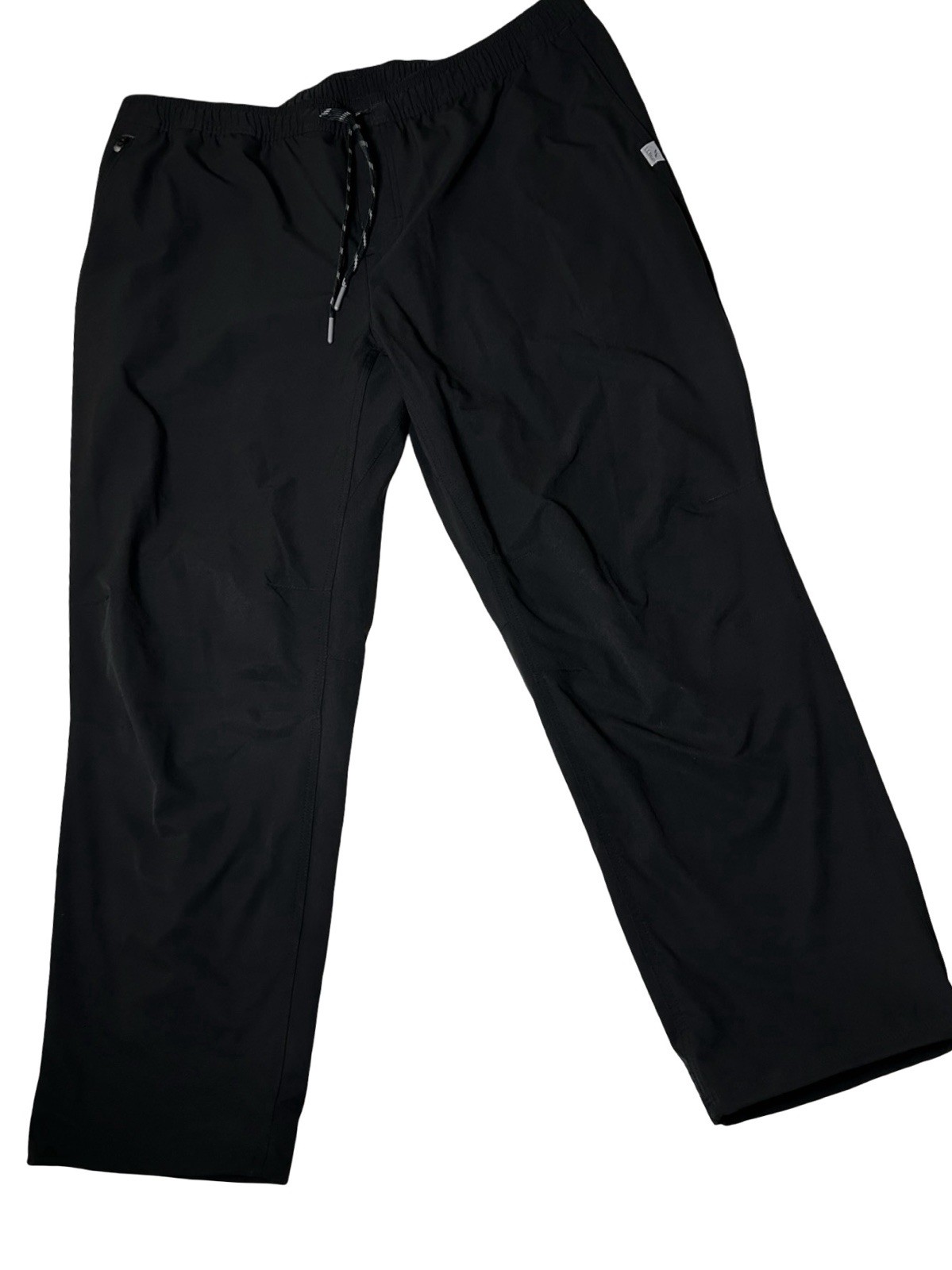 L.L.Bean Multisport Pants Men Sz XL 28” Black Quick Dry Performance Zip Pockets