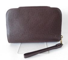 Authentic Louis Vuitton Taiga Baikal Clutch Bag F 45326