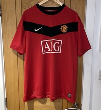 Manchester United FC - 2009/10 Home Shirt - Nike - AIG - Size XXL - UK Seller