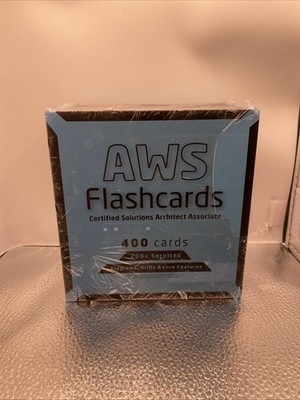 AWS Flashcards Certified Solutions Architect Associate 400 Cards 2024 SEALED NEW