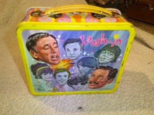 Vintage Laugh-In Metal Lunch Box With Thermos 1969