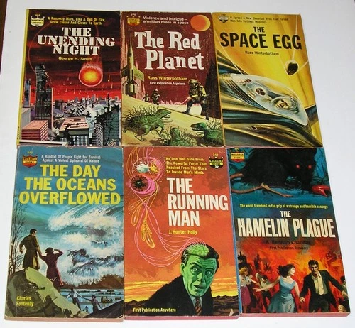 Set of 6 MONARCH BOOKS 1960's Science Fiction Paperbacks A. BERTRAM CHANDLER+