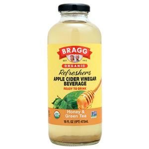 Bragg Organic Apple Cider Vinegar Refreshers Honey - Green Tea 16 floz 2190₽