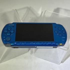 Japanese Sony PlayStation Portable PSP-3000 Video Game Console Blue W/Memory #ML