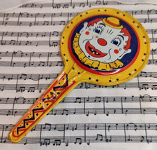 Kirchhof Metal Clown Noisemaker Clapper New Years Eve Made Newark NJ USA Vintage