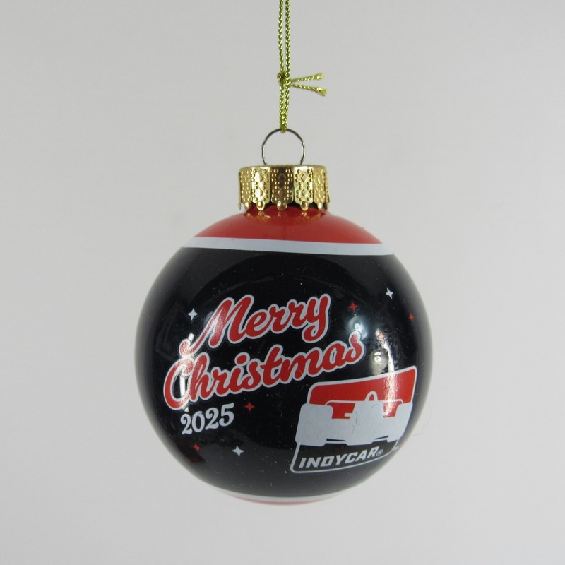 2025 Indycar Merry Christmas Ornament Glss Bulb