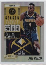 2018 Contenders Season Ticket Premium Edition Silver Prizm Paul Millsap #46 18ms
