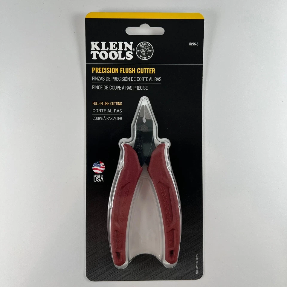 Klein Tools D275-5 Alicates de corte diagonales ligeros de 5" ¡Hechos en EE. UU.! Foto 2 de 2