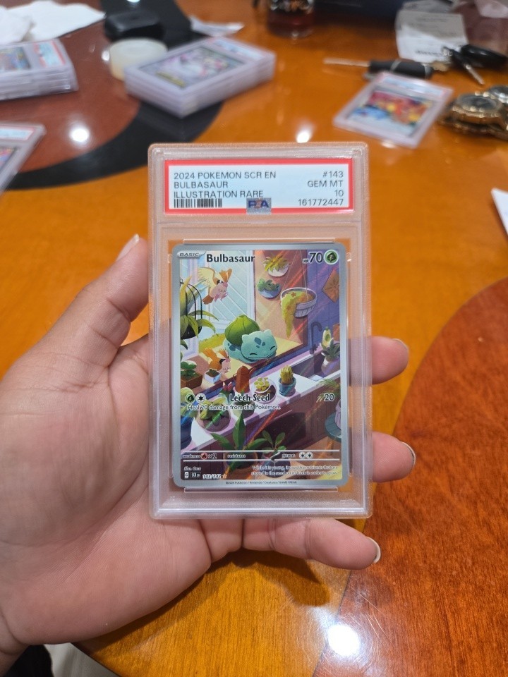 2024 Pokemon SV07 Stellar Crown 143/142 Bulbasaur PSA 10 GEM MINT English