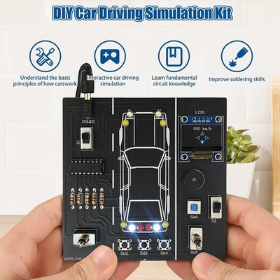 Zum Selbermachen Auto Fahrsimulation Löten Übungsset elektronisches Kit Löten lernen
