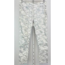 Pantalones FLOG Talla 28 Bevy Flog Shely Camuflados Algodón Elástico Blanco Plata Gris