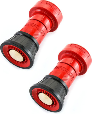 2'' Fire Hose Nozzle 2 Pack - Heavy Duty NPSH/NPT Constant Flow Fog Nozzle Set