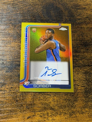 #ad 2025 26 Topps Chrome Rookie On Card Auto Thomas Sorber #TCAR TS TRUE Gold 50 RC $299.99