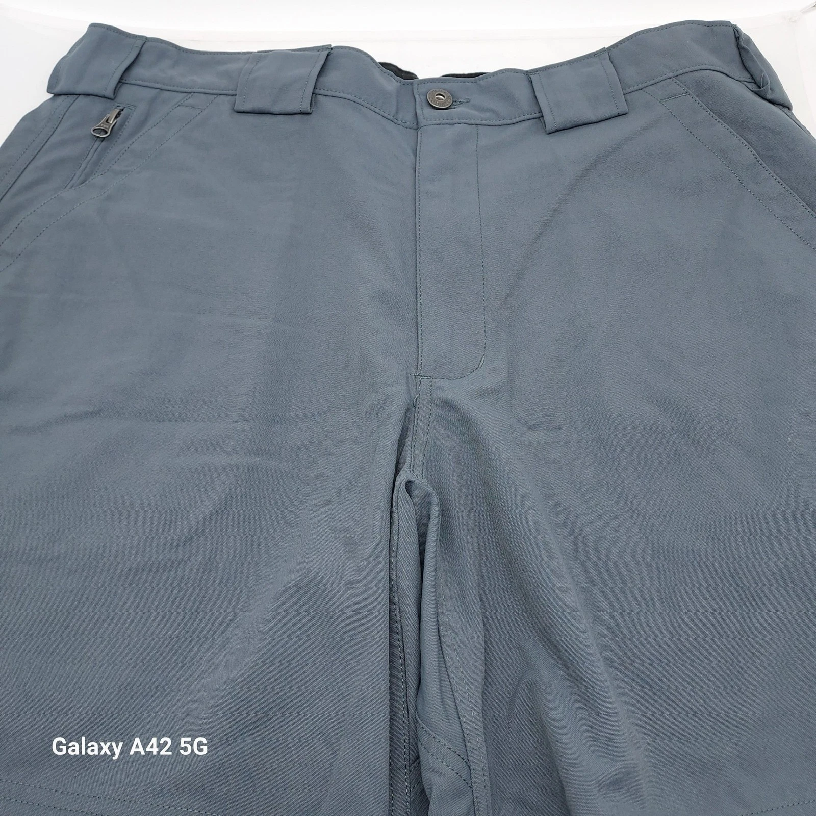 Duluth Trading Co Dry on the Fly Shorts Mens XL Gray Nylon Hiking Cargo 18267