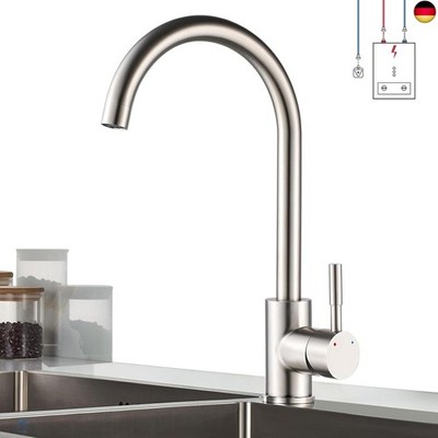 Niederdruckarmatur Küche 360° Drehbar Niederdruck Küchenarmatur aus SUS304 Ed