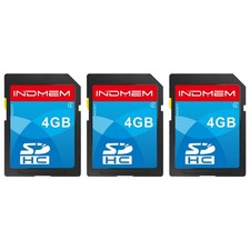 SD Card 4GB 3 Pack, Class 4 Flash SDHC Memory Cards MLC Stanard Secure Digita...