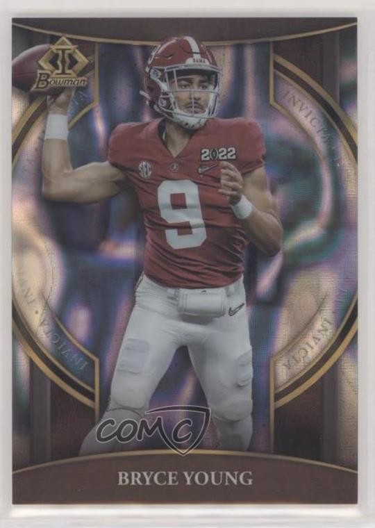 2022 Bowman U Chrome Invicta Lava Refractor 52/150 Bryce Young #BI-1 0hk3