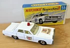 MATCHBOX VINTAGE 55 POLICE CAR WITH BOX  -   RED DOME