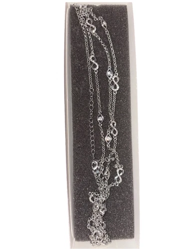 VETEMENTS Collana Lia Sophia Argento Diamante Infiniti ancora in scatola