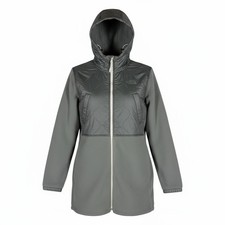 The North Face Royal Arch Fleece Parka Jacket Sherpa Women's L Green Zipper