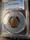 1914-P PCGS MS62BN-Smooth fields Med BN color w/subtle cartwheel luster