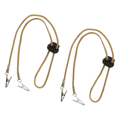 2 Stück verstellbarer Serviettenclip Lanyard Lätzchenhalter Halskette für