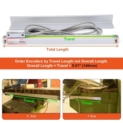 Linear Scale Mill Fresa Display DRO Digitale 2/3 Assi Per Tornio E Fresa - Sensore Lineare Ottico, Precisione 5µm/1µm, Alimentazione 80V-260V Dell Orto 19 - Foto 5