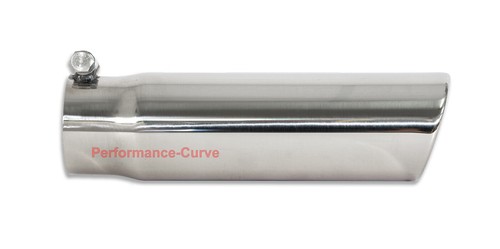 Stainless Steel Bolt On Exhaust Tip 3" Inlet - 3.5" Outlet - 12" Long - Picture 3 of 3