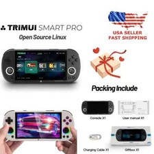 Trimui Smart Pro Handheld Game Console 4.96 IPS Screen Linux System Joystick RGB