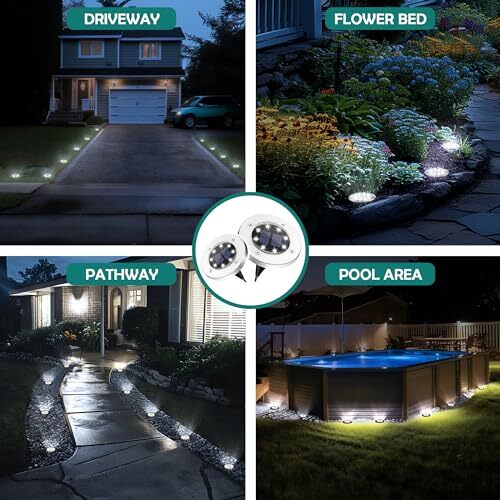 Solar Lights for Outside Solar Lights Outdoor Waterproof, 12 Pack Cool