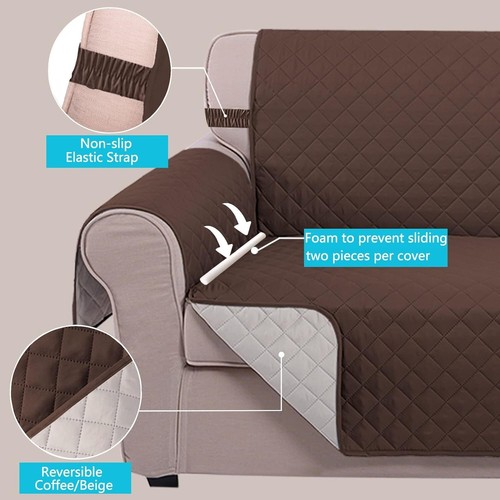 Water-Resistant Reversible Recliner Chair Cover - Protects & Refreshes Style - Picture 5 of 8